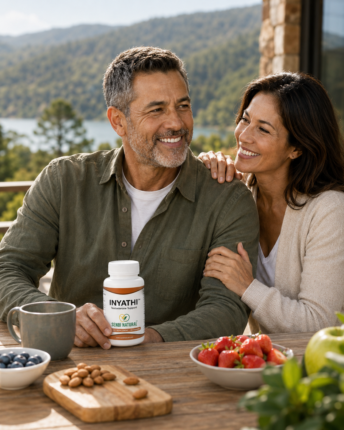 Couple in an active outdoor lifestyle setting