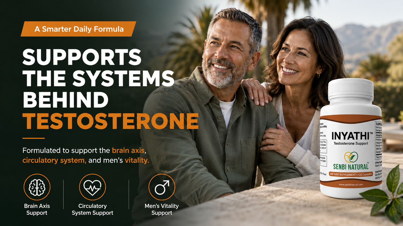 Inyathi banner: Supports the systems behind testosterone