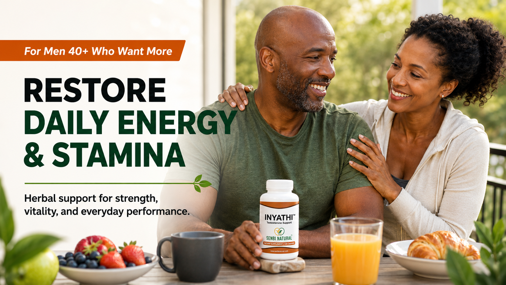 Inyathi banner: Restore daily energy and stamina