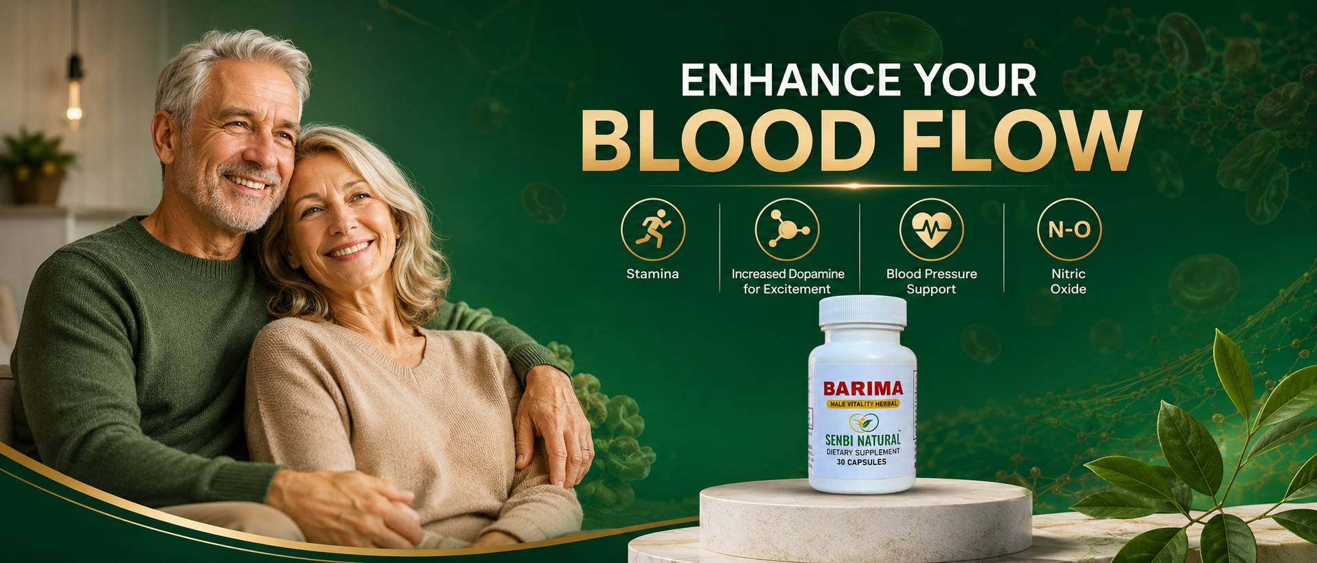 Barima blood flow support banner